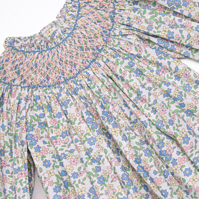 Primary Pastels Smocked Bubble, Pink