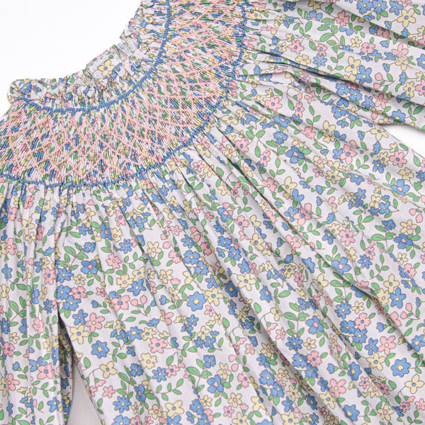 Primary Pastels Smocked Bubble, Pink