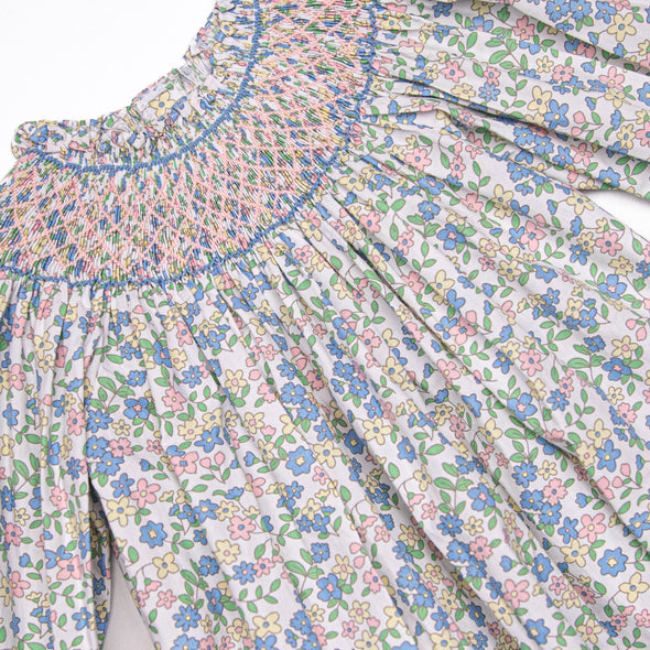 Primary Pastels Smocked Bubble, Pink