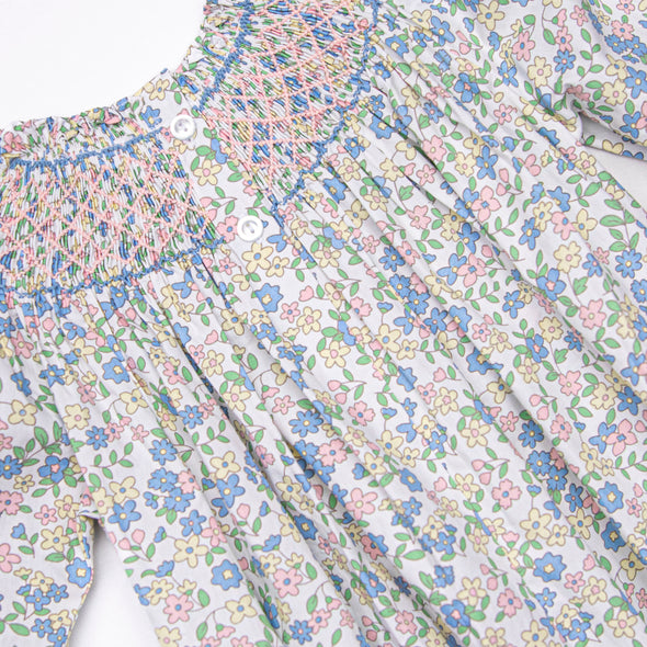 Primary Pastels Smocked Bubble, Pink