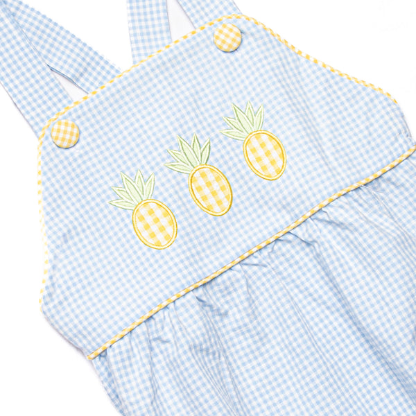 Pineapple Paradise Applique Bubble, Blue