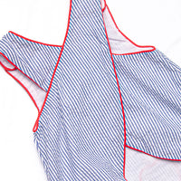 Apple Orchard Applique Diaper Set, Navy