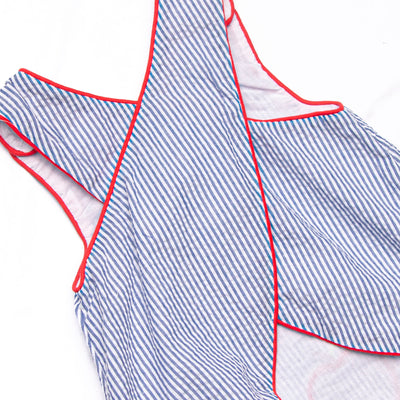 Apple Orchard Applique Diaper Set, Navy