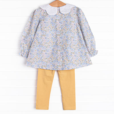 Poppy Fields Legging Set, Yellow