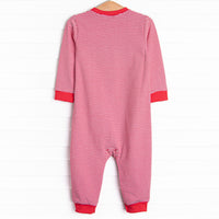 Off-Highway Hauler Applique Romper, Red