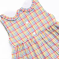 Everyday Alphabet Smocked Dress, Red