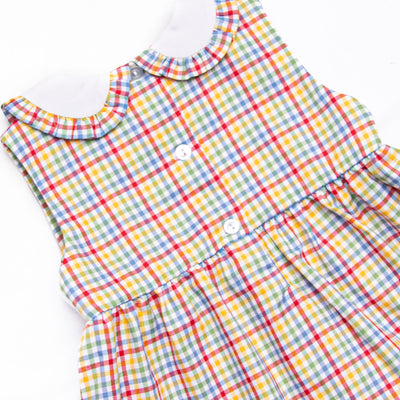 Everyday Alphabet Smocked Dress, Red
