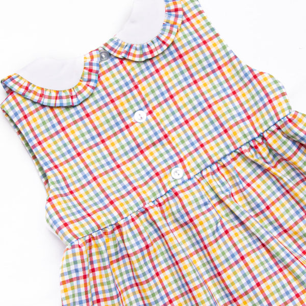Everyday Alphabet Smocked Dress, Red