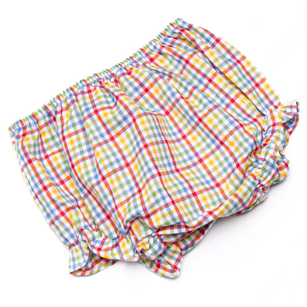 Everyday Alphabet Smocked Diaper Set, Red