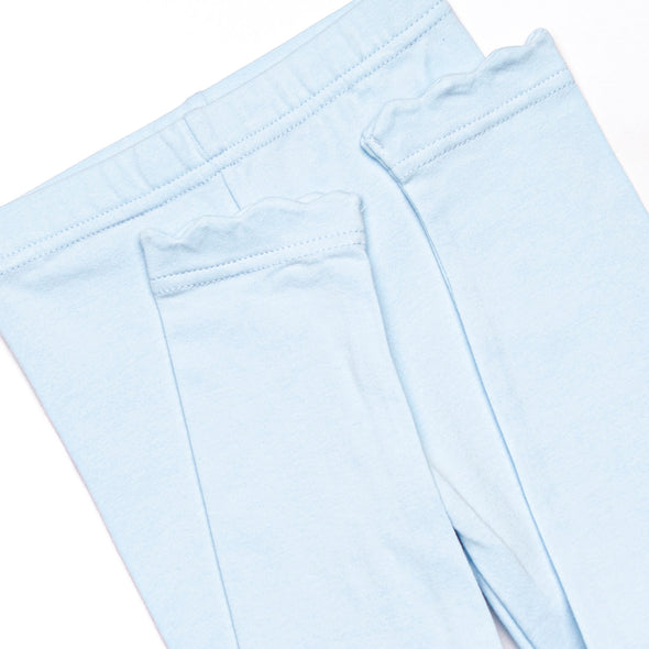 Caravan Camper Applique Legging Set, Blue Stripe