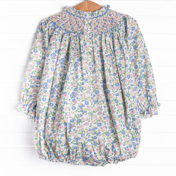 Primary Pastels Smocked Bubble, Pink