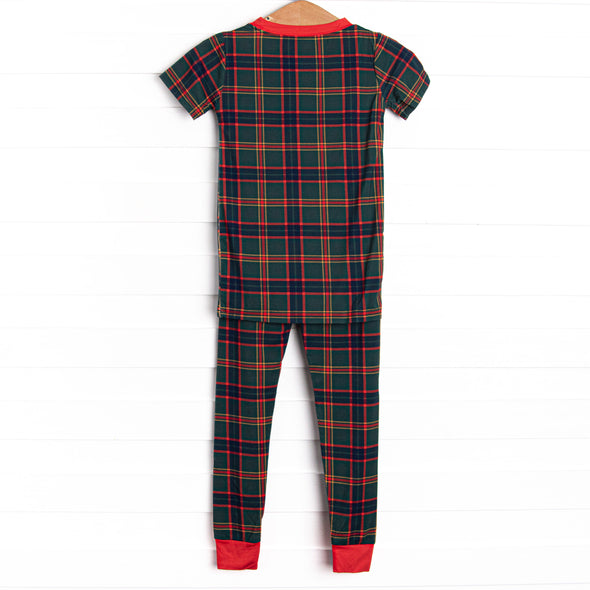 Tartan Traditions Bamboo Pajama Short Sleeve Set, Green