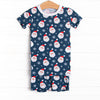 Seasonal Snowfall Bamboo Pajama Short Set, Navy