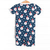 Seasonal Snowfall Bamboo Pajama Short Set, Navy