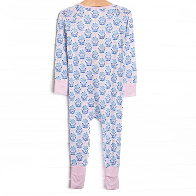 Bluebell and Bloom Bamboo Zippy Pajama, Blue