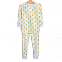 Tropic Like it's Hot Bamboo Pajama Set, Blue