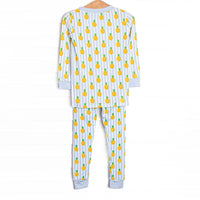 Tropic Like it's Hot Bamboo Pajama Set, Blue