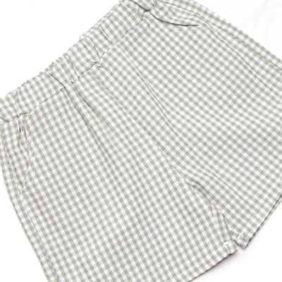 Preparatory Patch Applique Short Set, Green