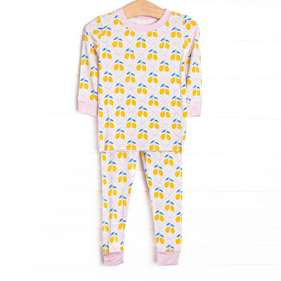 Lauren Lemonade Bamboo Pajama Set, Yellow