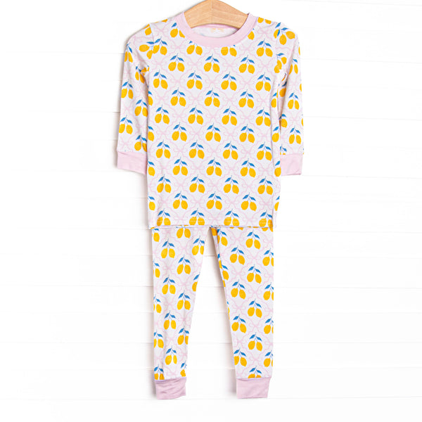 Lauren Lemonade Bamboo Pajama Set, Yellow