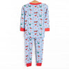 Pups and Presents Bamboo Pajama Set, Blue