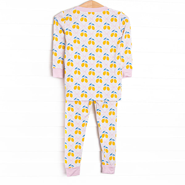 Lauren Lemonade Bamboo Pajama Set, Yellow