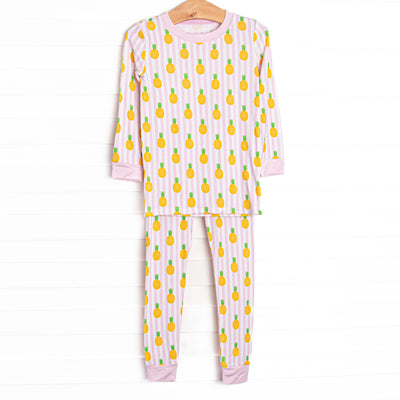 Tropic Like it's Hot Bamboo Pajama Set, Pink