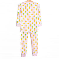 Tropic Like it's Hot Bamboo Pajama Set, Pink