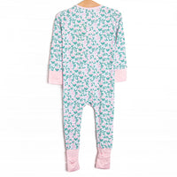 Patio Petals Bamboo Zippy Pajama, Green