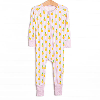 Tropic Like it's Hot Bamboo Zippy Pajama, Pink
