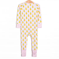 Tropic Like it's Hot Bamboo Zippy Pajama, Pink