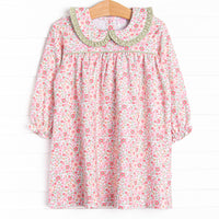 Berry Blitz Blooms Dress, Green