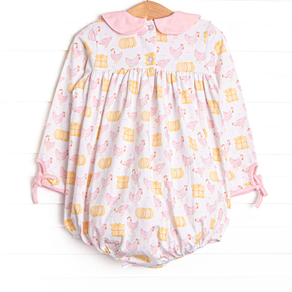Hay Bale Hens Bubble, Pink