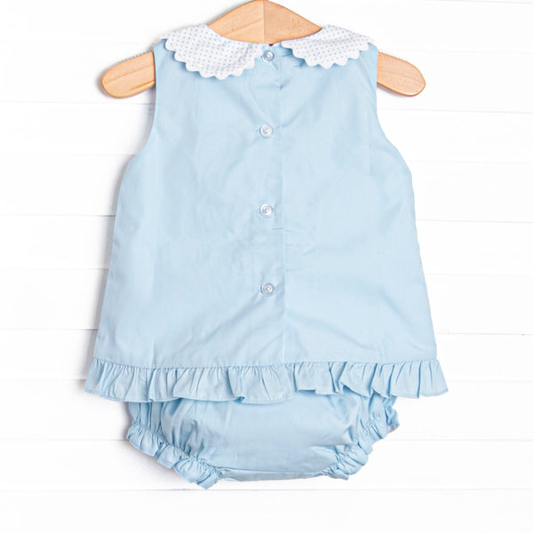 Sing with Me Applique Diaper Set, Blue