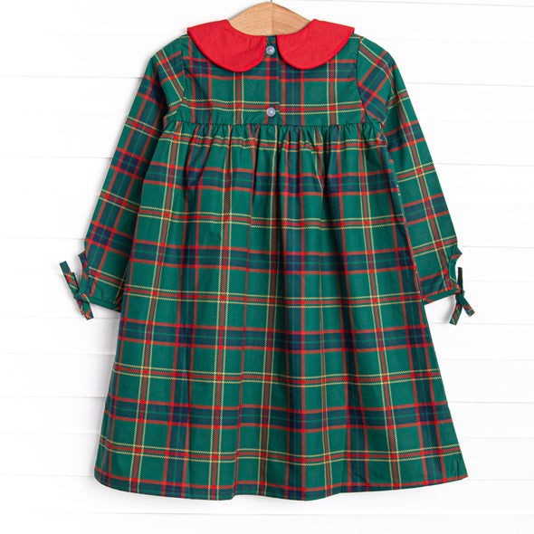 Tartan Traditions Collared Dress, Green