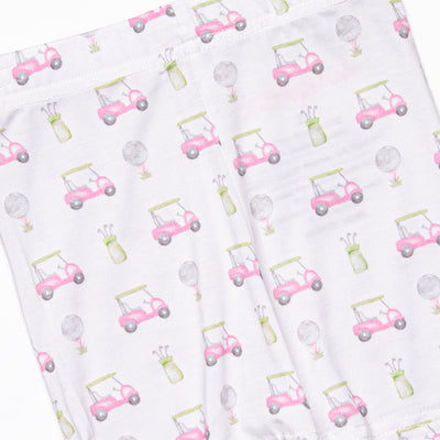 Tee Time Bamboo Pajama Short Set, Pink