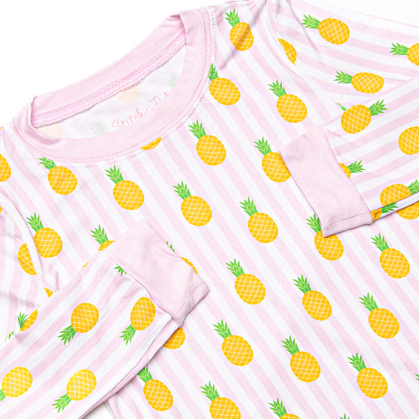 Tropic Like it's Hot Bamboo Pajama Set, Pink