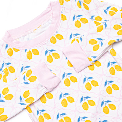 Lauren Lemonade Bamboo Pajama Set, Yellow