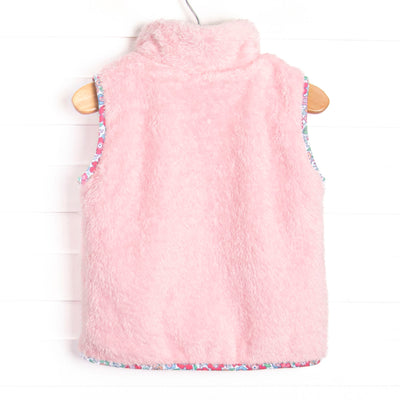 Kara Vest, Pink and Floral Trim
