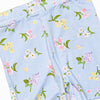 Flower Bed Blooms Bamboo Pajama Short Set, Blue