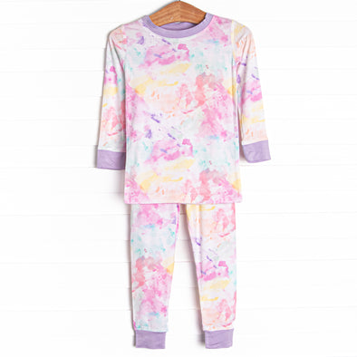 Kaleidoscope Views Bamboo Pajama Set, Purple