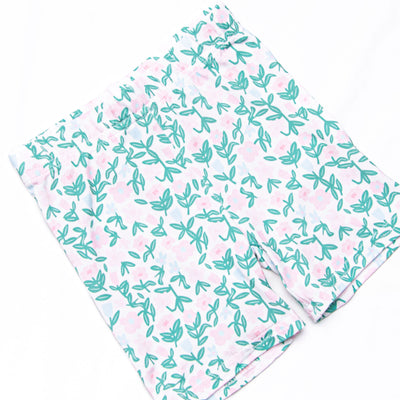Patio Petals Bamboo Pajama Short Set, Green