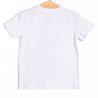 Sharp Minds Applique Top, White