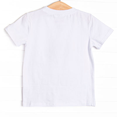 Sharp Minds Applique Top, White