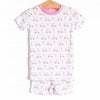 Tee Time Bamboo Pajama Short Set, Pink