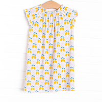 Lauren Lemonade Bamboo Night Gown, Yellow