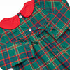 Tartan Traditions Collared Romper, Green