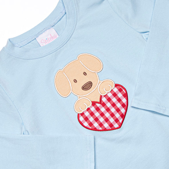 Fur-ever Yours Applique Top, Blue