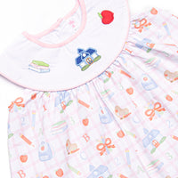 Lessons Learned Applique Dress, Pink