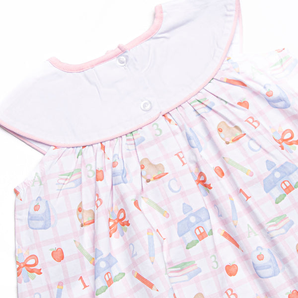 Lessons Learned Applique Dress, Pink